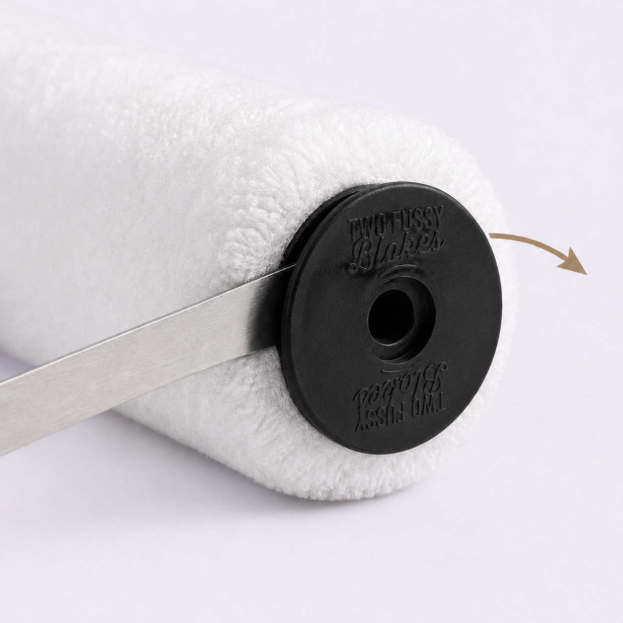 Pop-off end cap on a Dacron sleeve