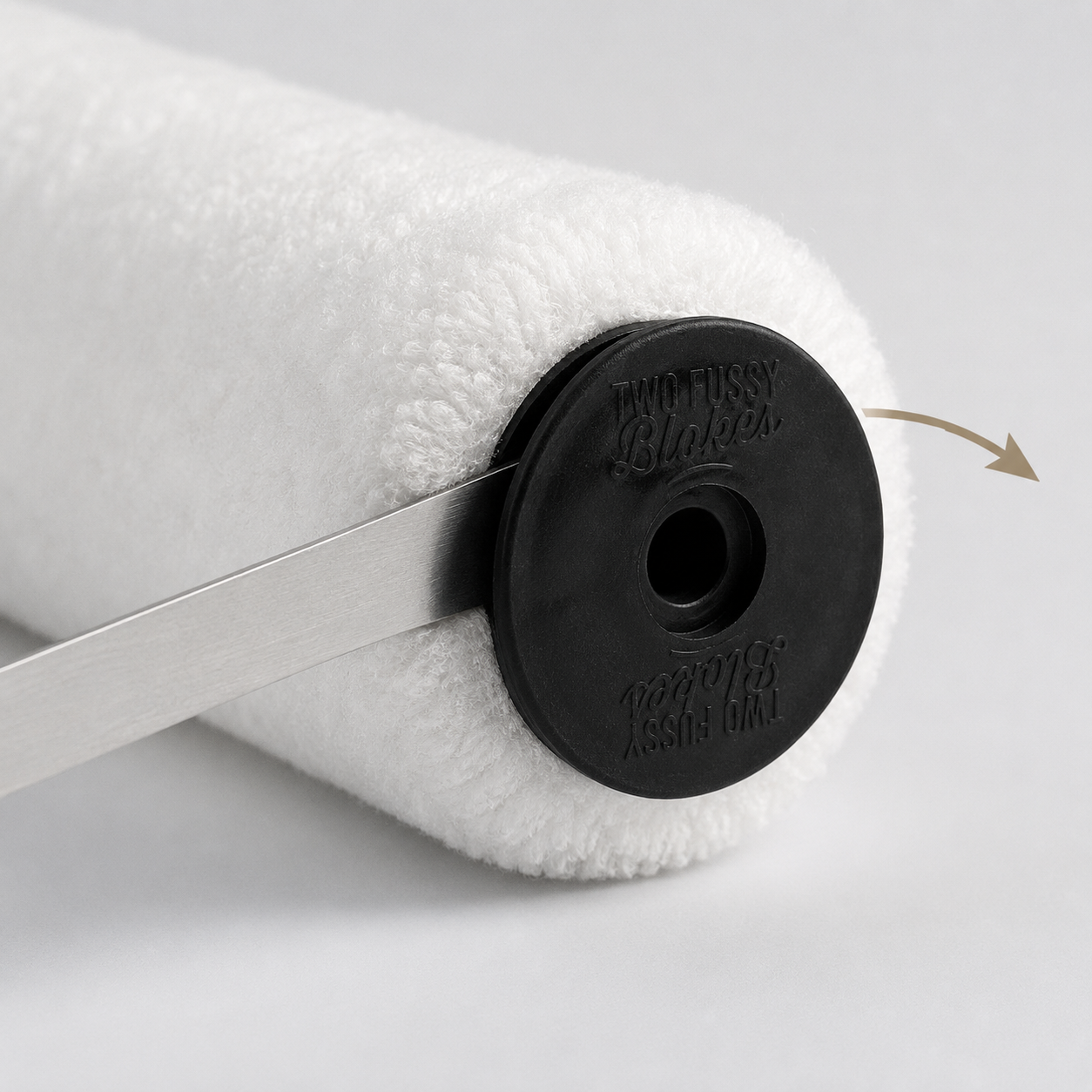 Pop-off end cap on a Microfibre sleeve