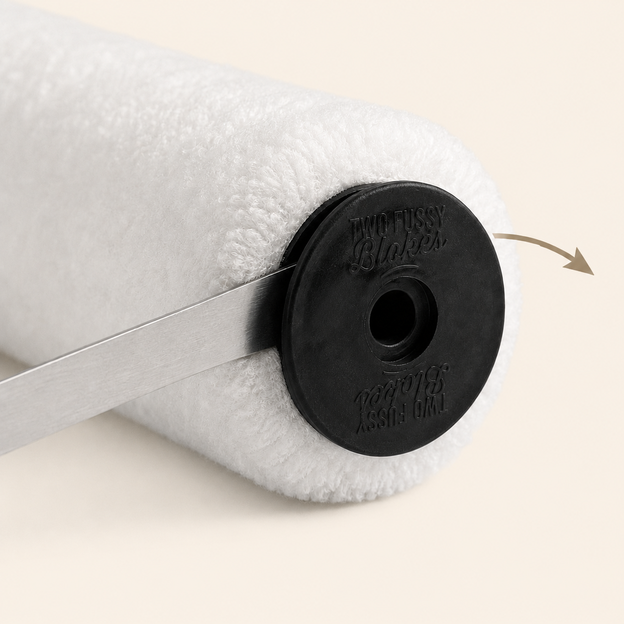 Pop-off end cap on a Microfibre sleeve